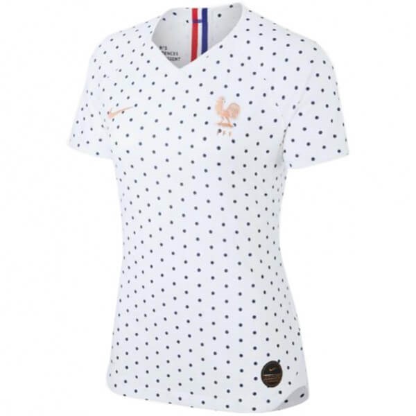 Camiseta Francia Replica Segunda Ropa Mujer 2019 Blanco